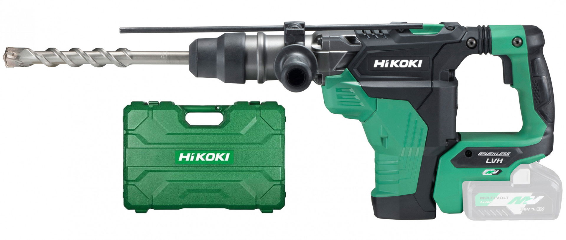 HiKoki DH36DMAW2Z MULTI VOLT akkus SDS-max fúró-vésőkalapács (akku és töltő nélkül, kofferben) termék fő termékképe